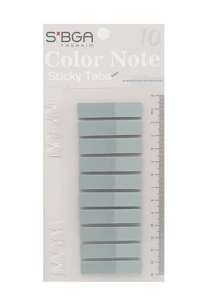 sibga tasarım Water Green Transparent Postit - Bookmark Sticker, Colorful Note Paper