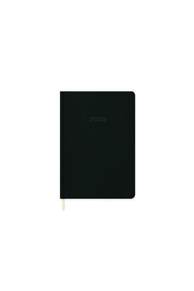 GENC DIJITAL BASKI 2025-14*20 Black Leather Thermo Agenda - Daily Use