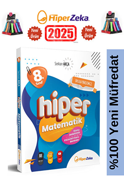Hiper Zeka Yayınları 2025 Hiper Zeka Yayınları 8.Sınıf Hiper Matematik Konu A...