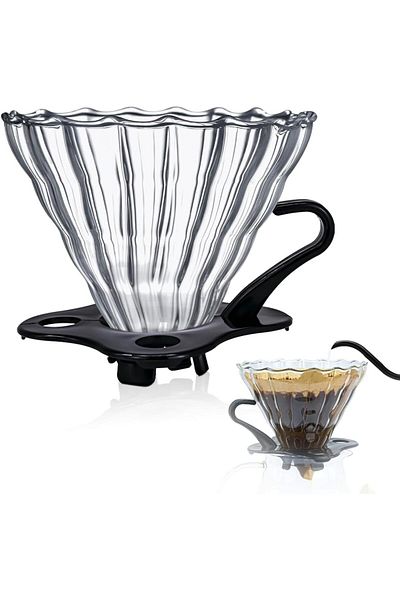MIBRU Coffee v60 dripper 02 1-4cups hp-02 black