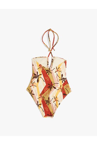 Koton Mayokini mit Neckholder und Blumenmuster
