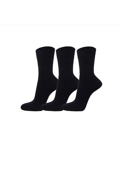 SARI BUTiK Black Classic Cotton Socks - Pack of 3