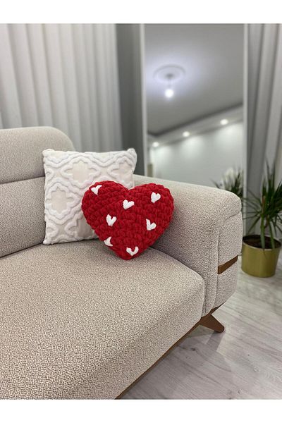 Home Heart Patterned Romantic Pillow - Loving Special Daily Decorative