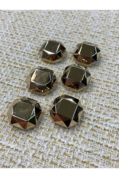 ODDA TASARIM ATÖLYESİ Square Crystal Design Half Bomble Ithal 23 mm Ithal Bomble