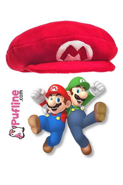 Pufline Unisex Mario Plush Cap - Red Toy