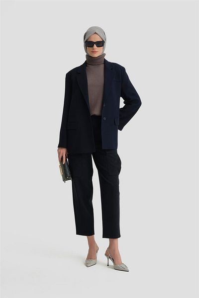 Armine Two Buttons Blazer Jacket 24Kh5731 Navy