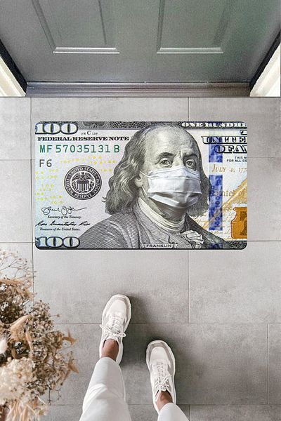 Dormot Home High Quality Digital Printing Covid Dollar Door Front Mat