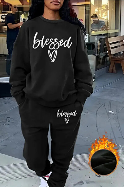 FECCY Βαμβακερό Σετ Φόρμας Unisex σε Μεγάλο Μέγεθος
