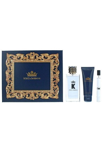 Dolce&Gabbana Dolce & Gabbana King Eau de Toilette Set (100ml Perfume + 75ml Aftershave + 10ml Bag Sample)