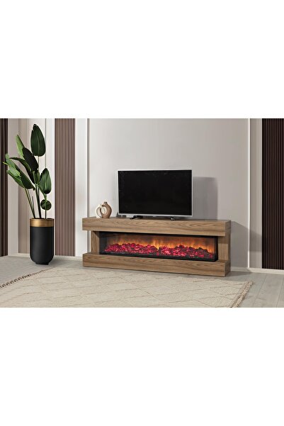 VİNMOB RİTİM BLUETOOTH'LU ŞÖMİNELİ TV SEHPASI