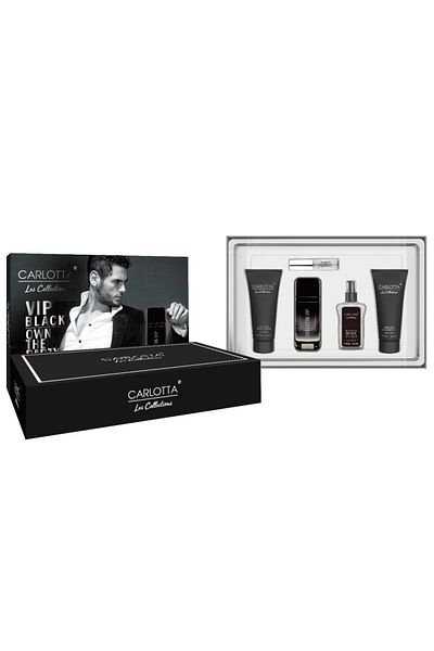 BRONZENET Carlotta VIP Black 5 Piece Men's Gift Set
