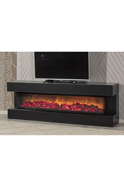 VİNMOB RİTİM BLUETOOTH'LU ŞÖMİNELİ TV SEHPASI