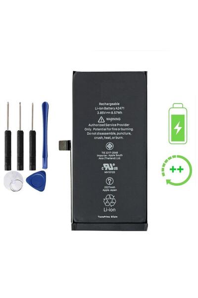 TeknoPrime İphone 12 Mini İle Uyumlu Güclendirilmis İthal Pil Batarya