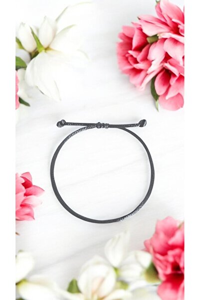 LA TINY AKSESUAR سوار فلوش يونيسكس، سوار مكرامية مضفر لامع قابل للتعديل، هدية