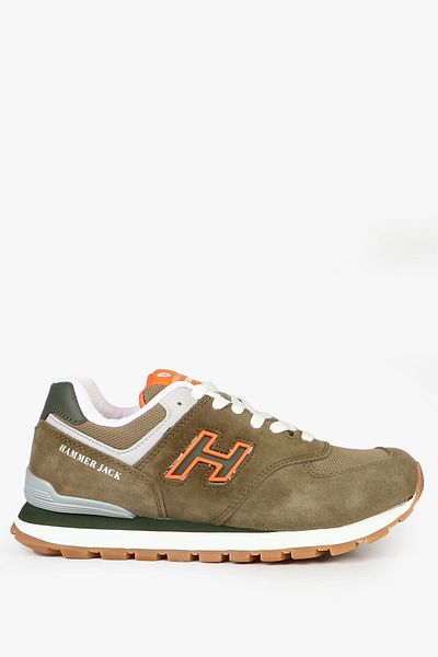 Hammer Jack Chile Pantofi sport de damă din piele naturală kaki portocaliu