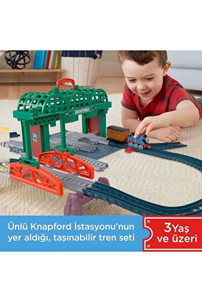 mattel Thomas ve Arkadaşları - Knapford İstasyonu Oyun Seti, 3 yaş ve üzeri, HGX63