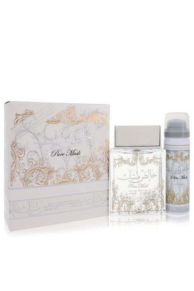lattafa Pure Musk by Lattafa for Unisex Eau de Parfum 100ml with Body Mist