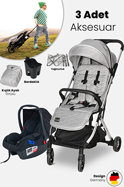 LORELLİ Lorelli Myla Kabin Boy & Travel Set Bebek Arabası - Grey