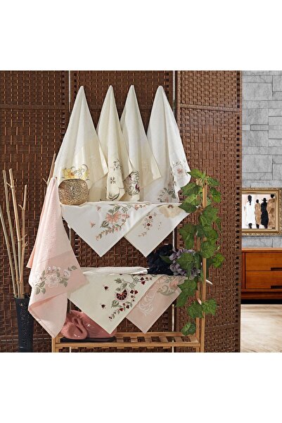 Home Karlla Nakışlı Bambu Yüz Havlusu 1 Parça(50/90