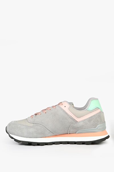 Hammer Jack Chile Genuine Leather Gray Salmon Women's Sneakers