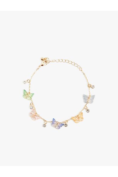 Koton Chain Bracelet Butterfly Detailed Dangle