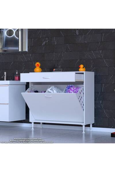 Modilayn Emir 3 Göz Sepetli 1 Çekmeceli Mutfak & Banyo Dolabı (100cm)