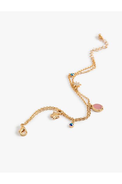 Koton Set of 2 Chain Bracelets with Charm Detail