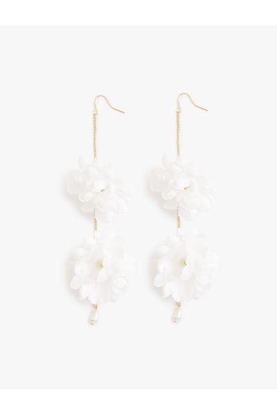 Koton Voluminous Floral Earrings Medium Size