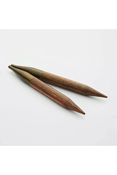 BALIM ÖRGÜ EVİ KnitPro Ginger 7.00 مم (10 سم قصير) طرف سيخ خشبي قابل للاستبدا...