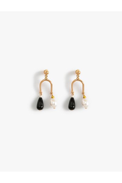 Koton Pearls Dangle Abstract Earrings