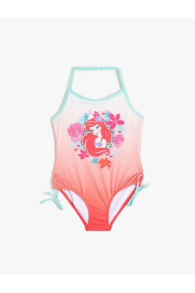 Koton Swimsuit Princess Ariel Printed Licensed Halter Neck