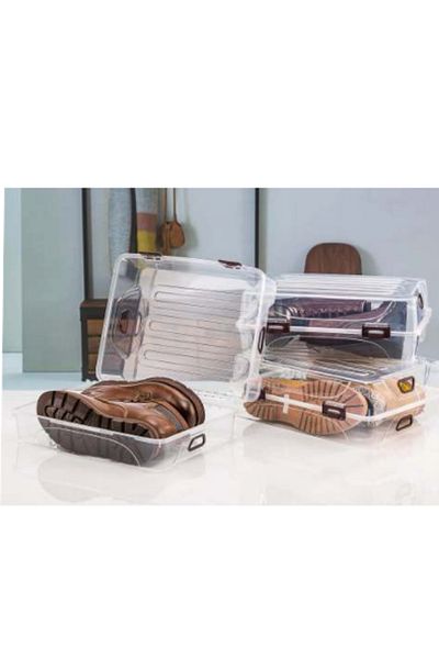 Loremp Men's Boots Storage Box 3 Pieces