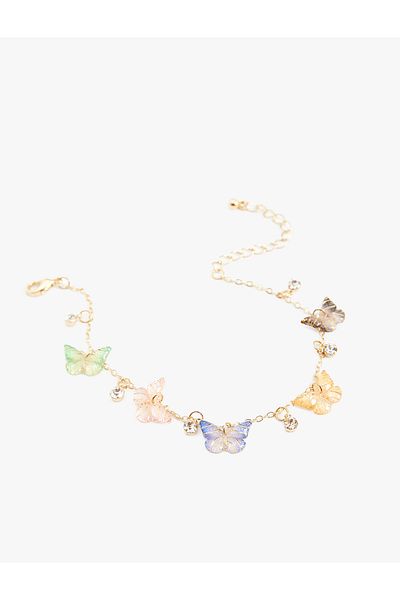 Koton Chain Bracelet Butterfly Detailed Dangle
