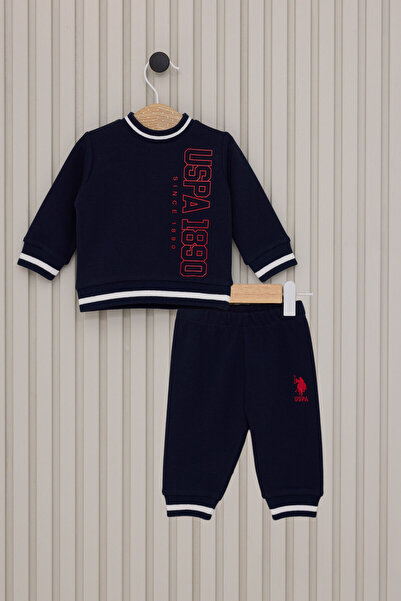 U.S. Polo Assn. US POLO ΒΡΕΦΙΚΟ ΣΕΤ 2 ΤΕΜΑΧΙΩΝ ΓΙΑ ΑΓΟΡΙΑ Ναυτικό Μπλε