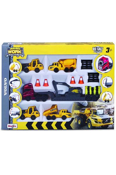 TOYFEST مجموعة ألعاب مايستو ميني وورك فولفو
