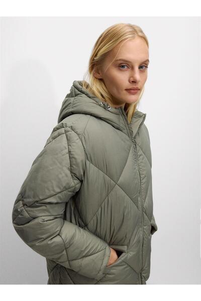 PARFOIS Kapüşonlu Kapitone Kaban