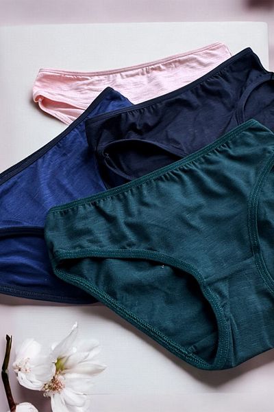 BLİSS WEAR FASHION Chiloți din bumbac pieptănat din 4 piese pentru femei
