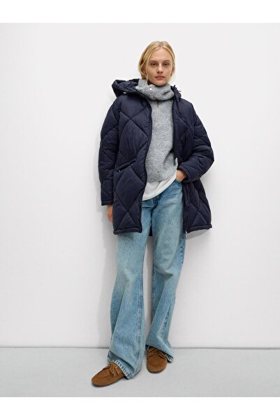 PARFOİS Kapüşonlu Kapitone Kaban