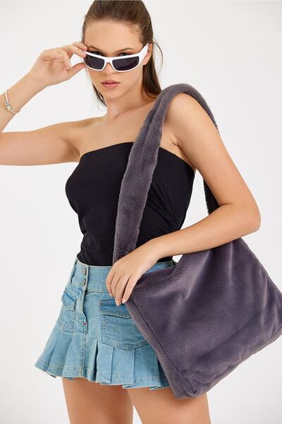 fluffy Geantă de umăr și crossbody gri Toscana - 35x35 cm (BOY:35 EN:35 SAP:85)