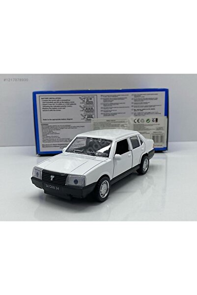 CarStore TOFAŞ MODEL METAL ARABA BEYAZ RENK 12 CM 1/36 MAKET MODEL ARABA