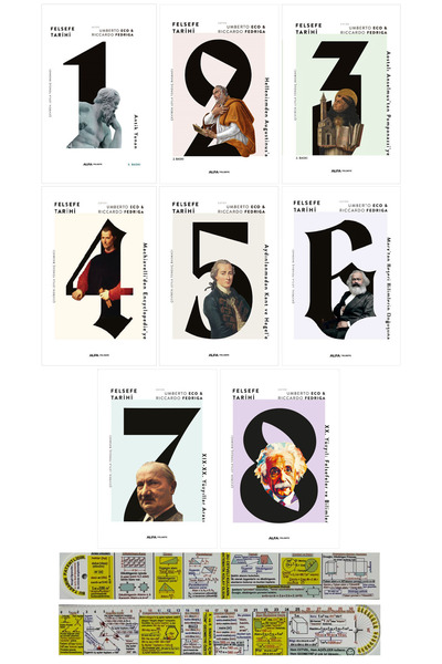 Alfa Yayınları Felsefe Tarihi 8 Kitap Full Set Umberto Eco + Mat. Öğreten Cetvel