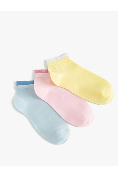 Koton Set of 3 Booties Socks Multicolored