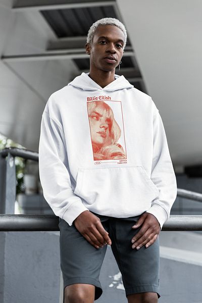 SEVBANO Billie Eilish Printed Unisex Oversize Singer Hoodie