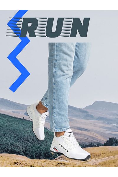 Pro Hyper White Men's Comfortable Daily Sports Shoes
