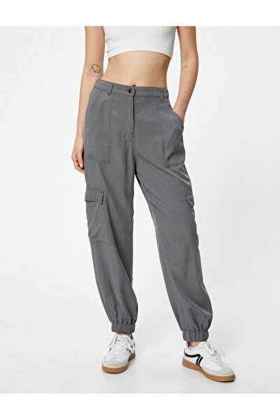 Koton Kargo Jogger Pantolon Cepli Lyocell™ Kumaş