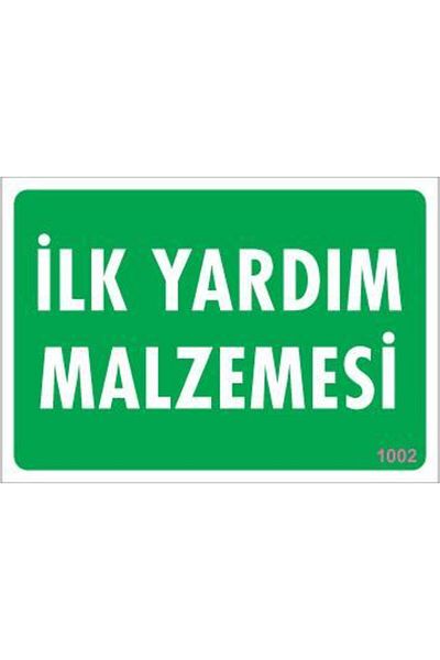 doremodam Lisinya202 First Aid Material Warning Sign 17,5X25 Code:1002 - 292186-1453