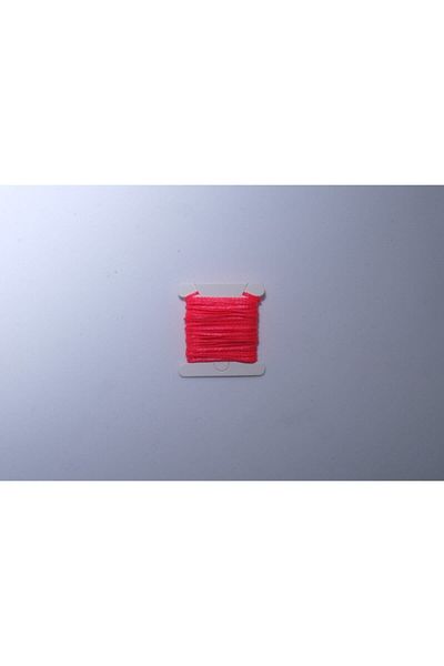 Eskişehir hobi sanat Κολιέ με κερωμένο σχοινί Neon Pink 3 μέτρων - Σχέδιο βραχιόλι με σχοινί