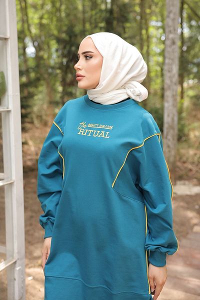 MİMİ Luxury Wear طقم رياضي حجاب - طقم نسائي مكون من قطعتين