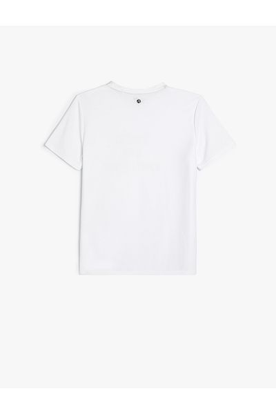Koton Αθλητικό μπλουζάκι με κοντό μανίκι Crew Neck - Slogan Printed