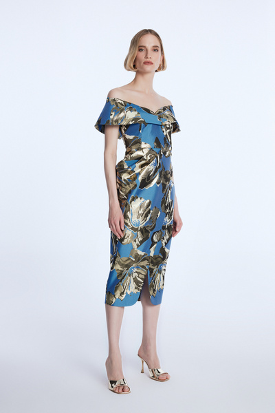 adL Mert Aslan Kruvaze Jakar Elbise